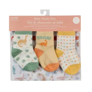 Jujube - Trio de meias para bebês, Roarsome