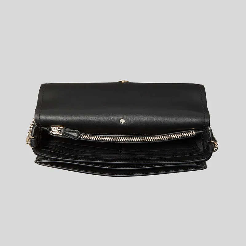 Kate Spade I LOVE NY X KATE SPADE NEW YORK Flap Chain Wallet Black RS-K5298