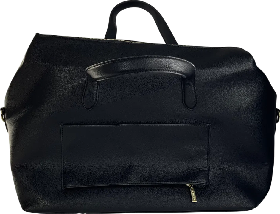 Katie Loxton Black Milan Cabin Personalised "LW" Bag UK L