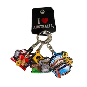 Key Ring MDF 3pcs Bundle Sydney