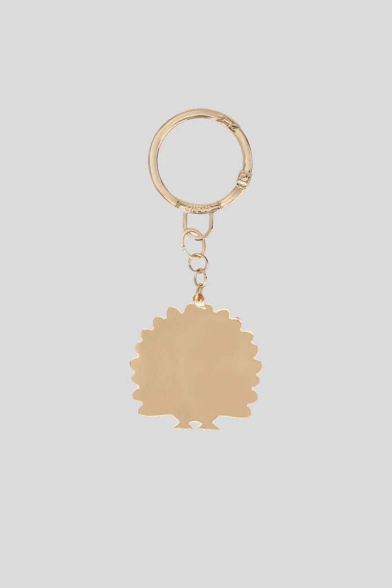 Key Ring Peacock - Sky Grey
