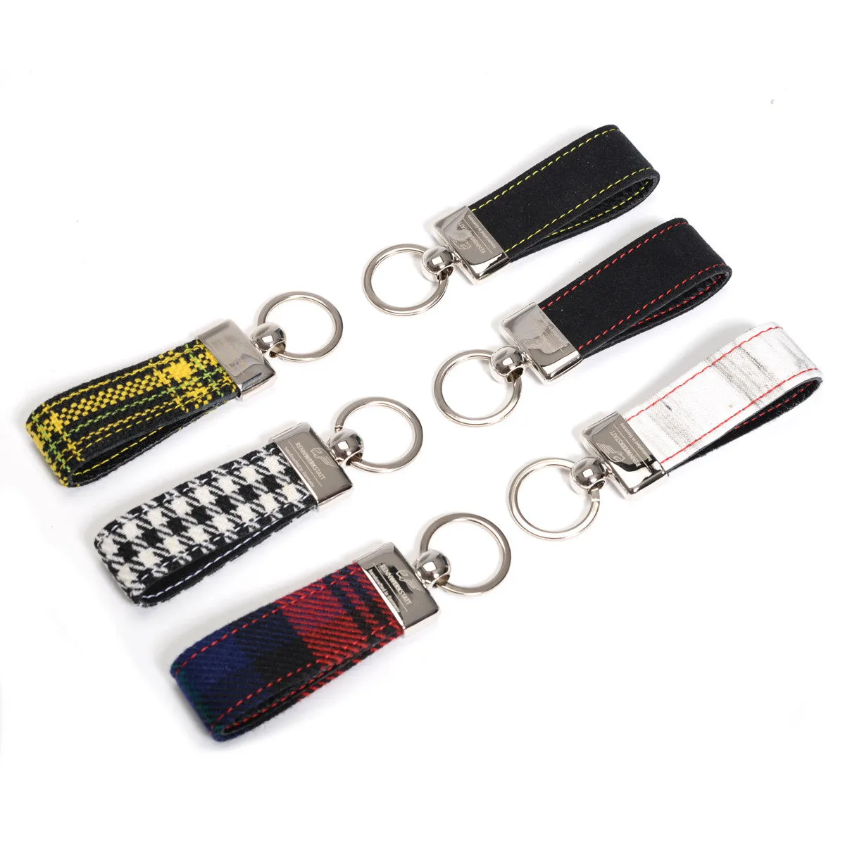 KeyRing - Tartan Yellow-Black-Green