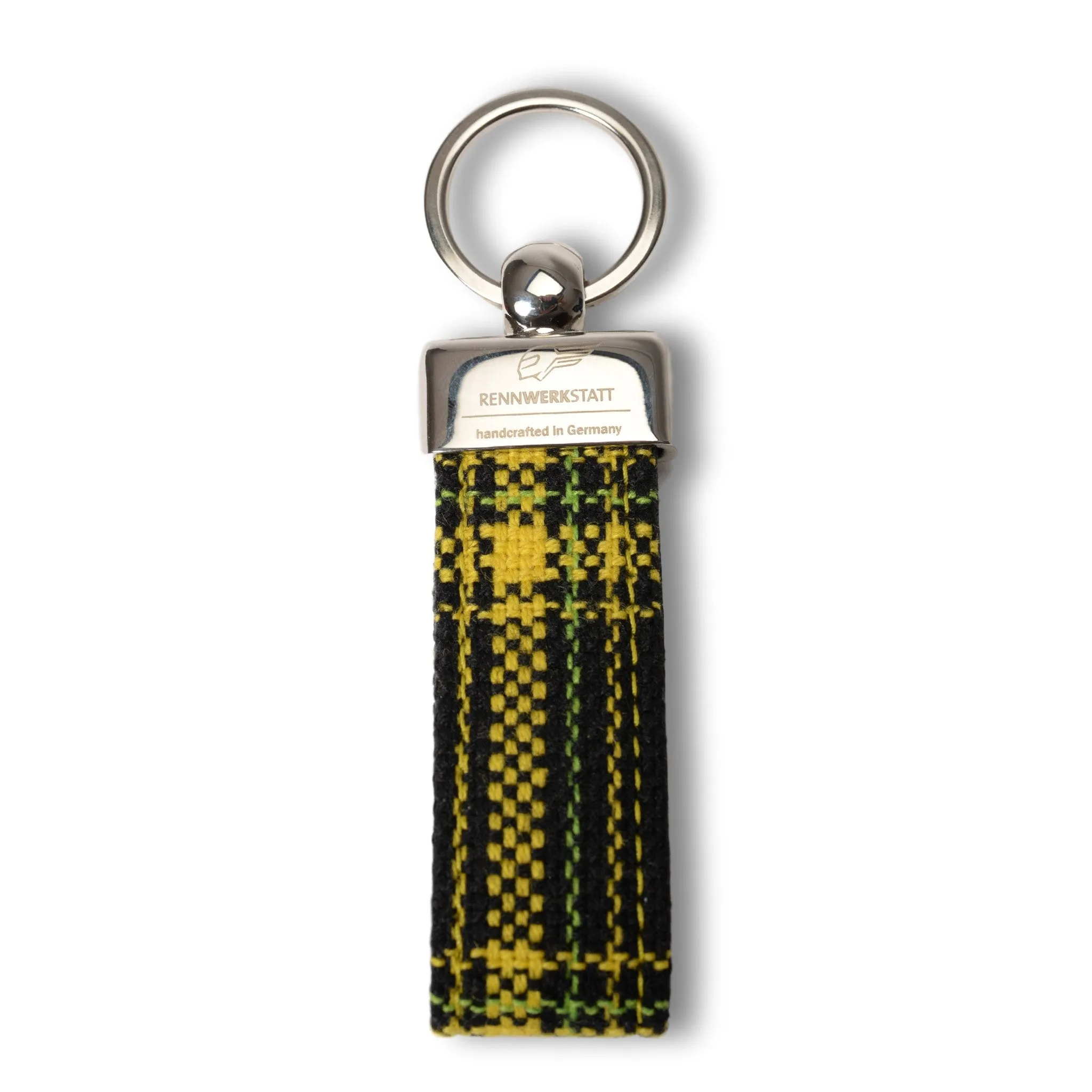 KeyRing - Tartan Yellow-Black-Green