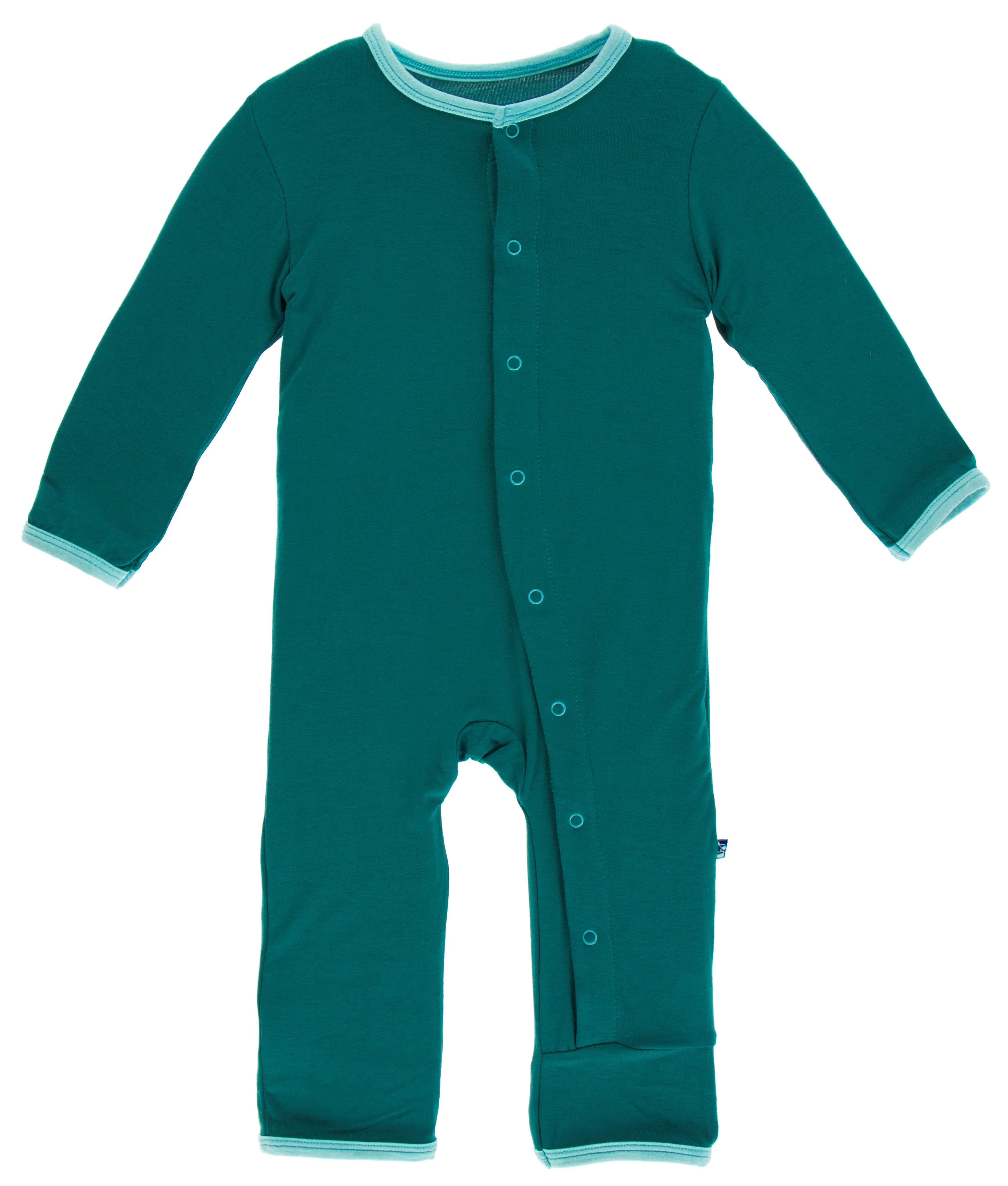 KicKee Pants Cedar Ornaments Applique Coverall with Snaps