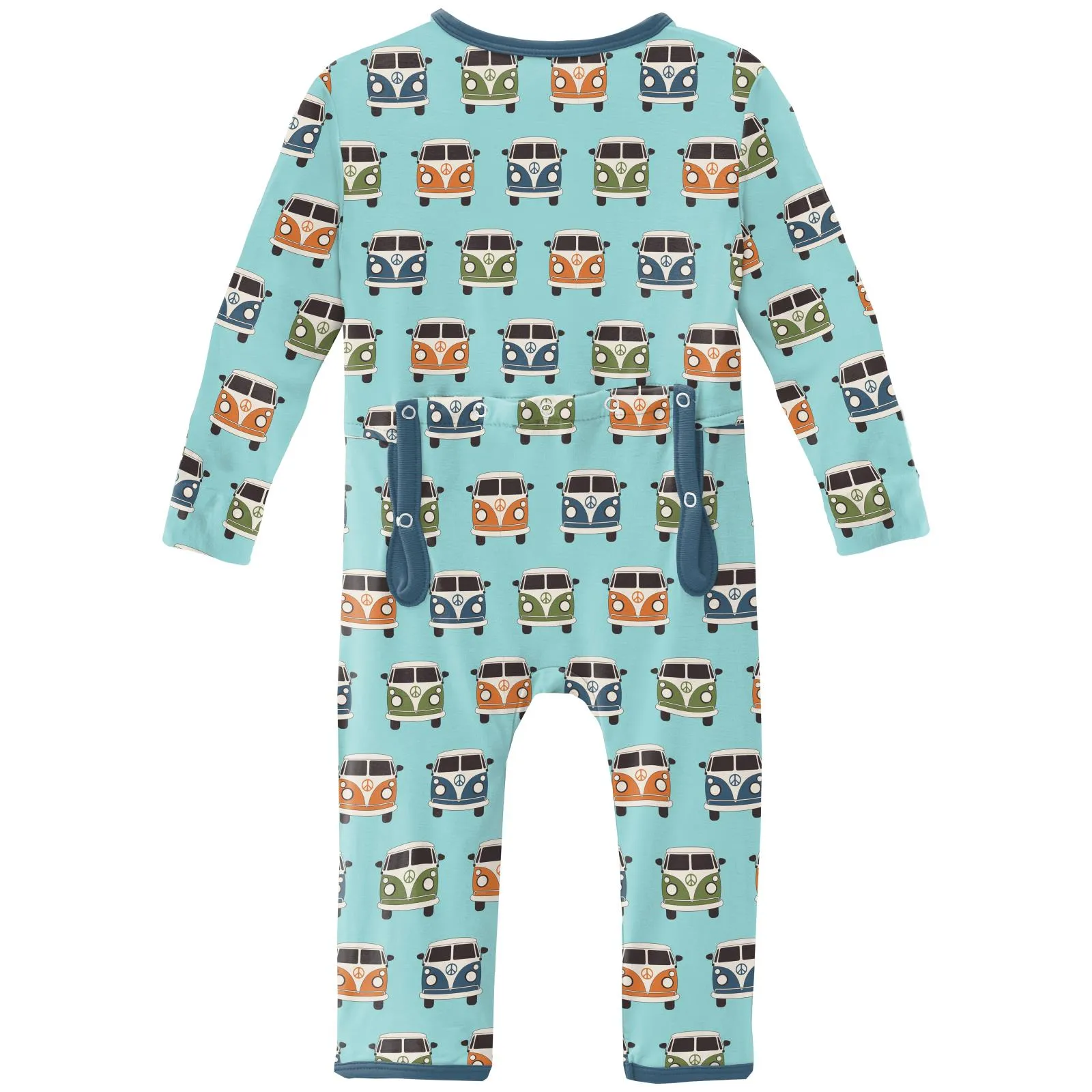 KicKee Pants Summer Sky Vintage Vans Coverall with Zipper