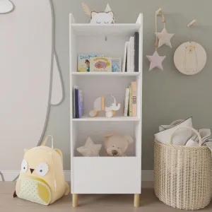 Kids 4-Tier Bookcasestorage Cabinet Organizer for Children's Room