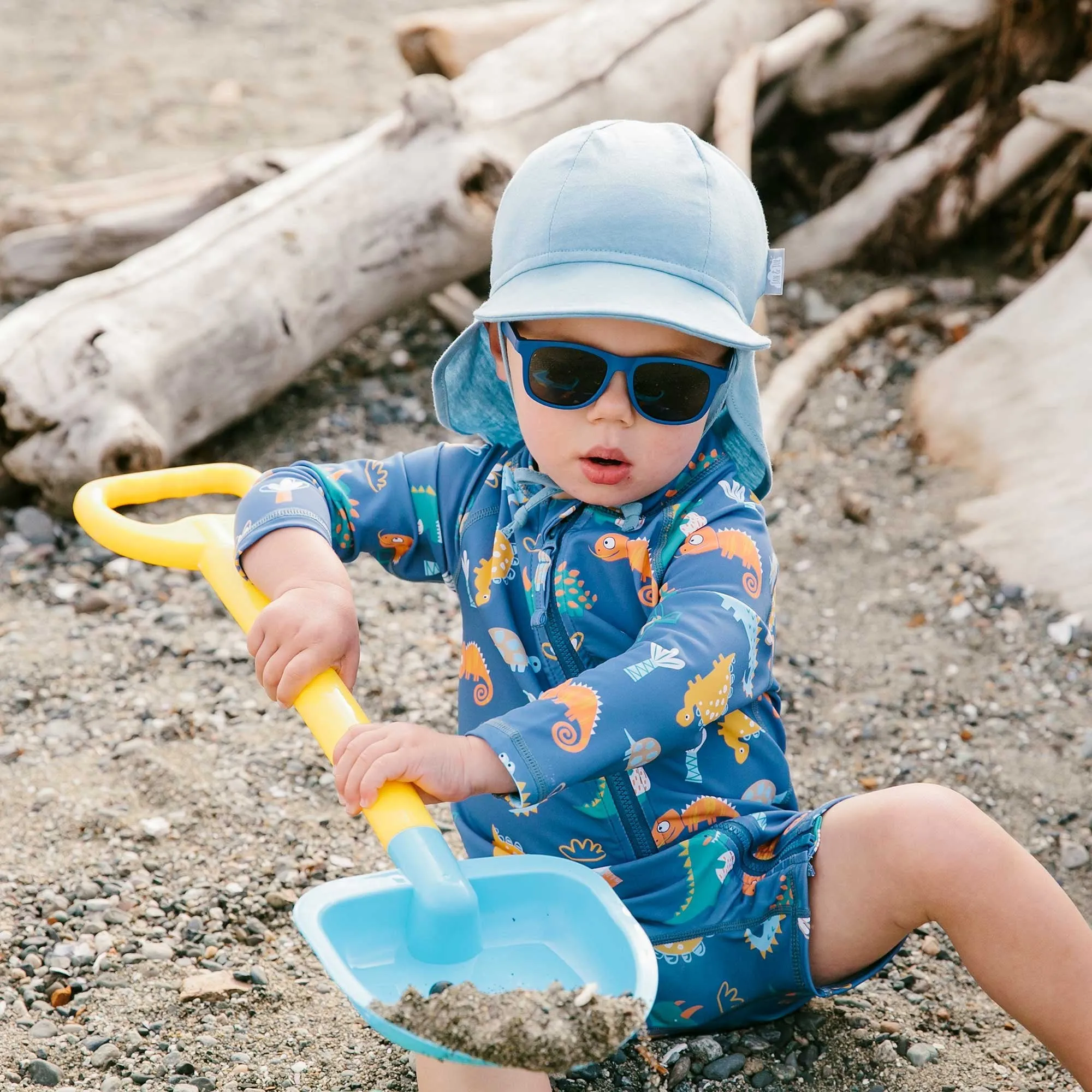 Kids One Piece UV Sun Suit - Dino Buddies