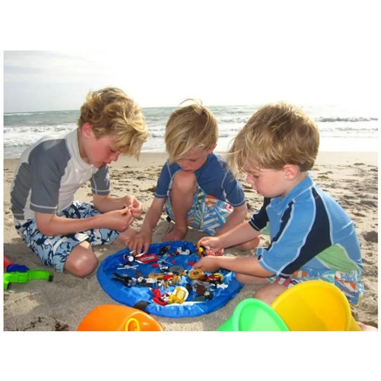 Kids Outdoor Large Building Blocks Mat Portable Children lego Play Mat Toy Organizer Bag