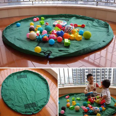 Kids Outdoor Large Building Blocks Mat Portable Children lego Play Mat Toy Organizer Bag