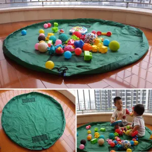 Kids Outdoor Large Building Blocks Mat Portable Children lego Play Mat Toy Organizer Bag