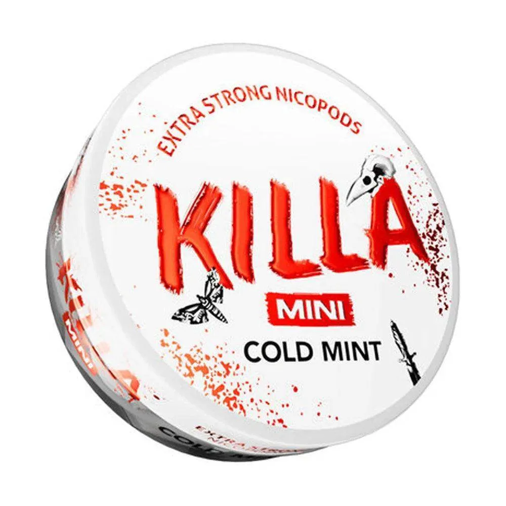 KILLA COLD MINT NICOTINE POUCHES - 20PCS | 30PCS - 8MG | 12.8MG