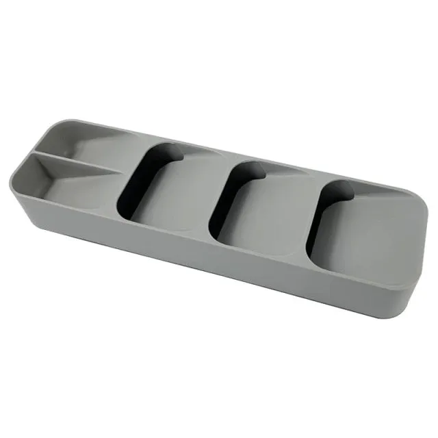 Kitchen Drawer Organizer Drying Cutlery Tray Spoon Divider
