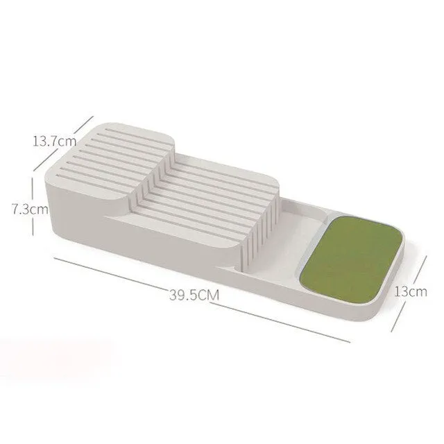 Kitchen Drawer Organizer Drying Cutlery Tray Spoon Divider