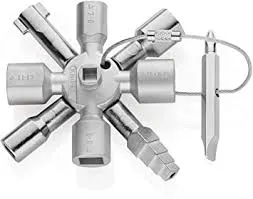 KNIPEX 00 11 01 TwinKeyÂ®, for all standard cabinets and shut-off systems