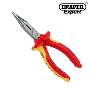Knipex 25 08 160 Vde Fully Insulated Snipe Long Nose Pliers 160Mm Draper 31944