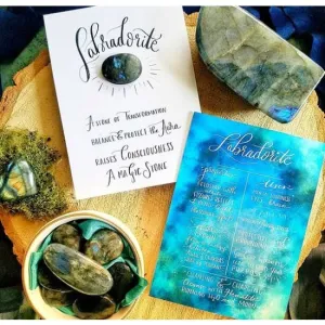 LABRADORITE STONE WITH INFO CARD