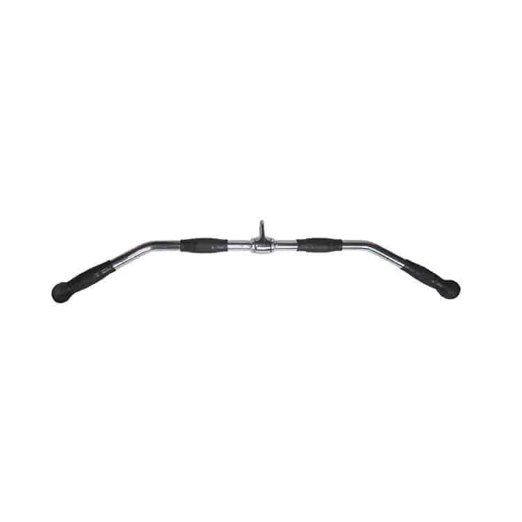 Lat Pulldown Bar 38" Rubber Grip Cable Attachment