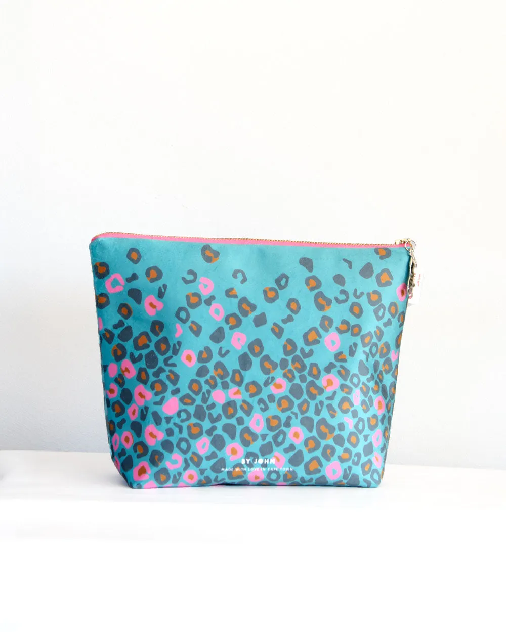 Leopard Print Cosmetic Bag ( Large)