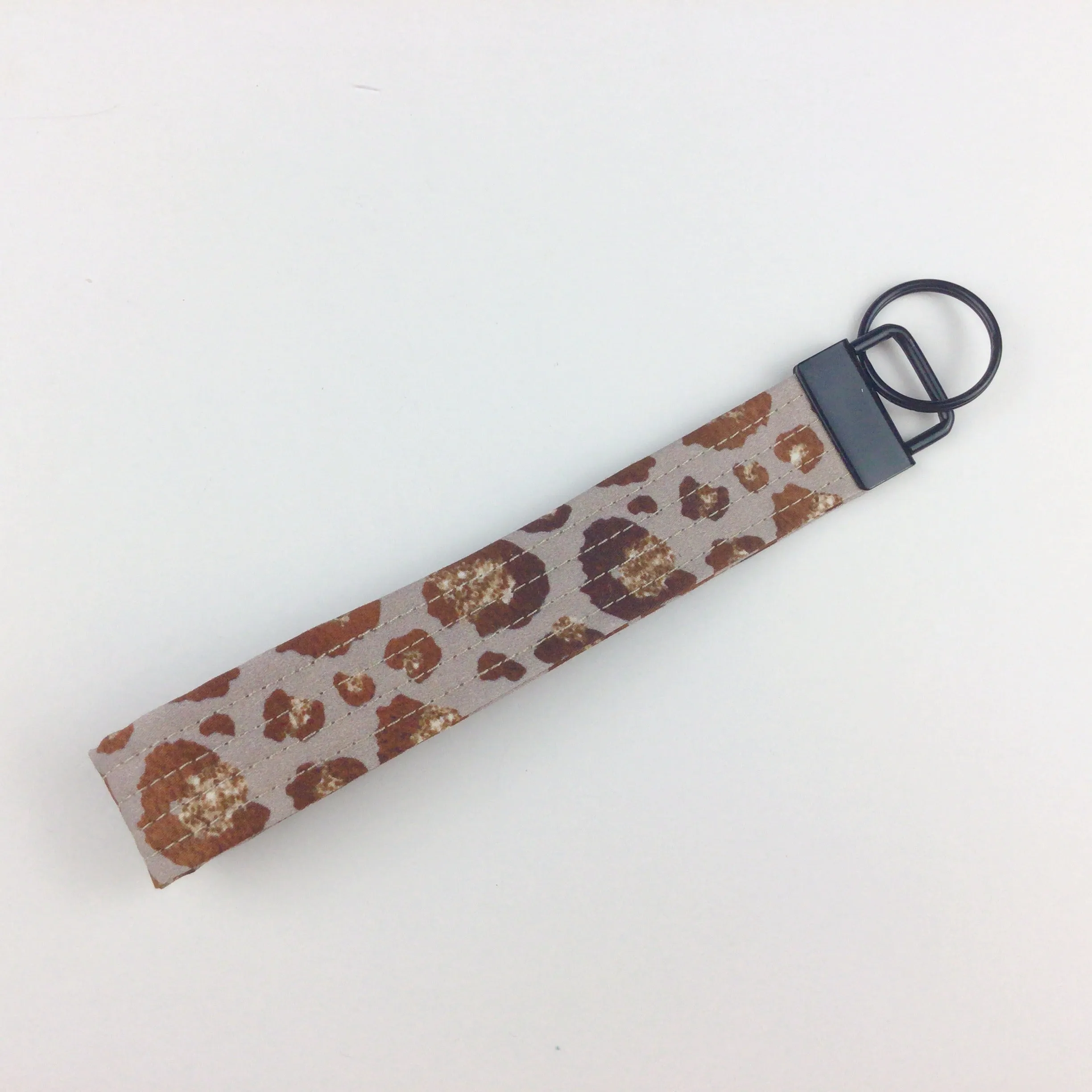 Leopard Print Key Fob.