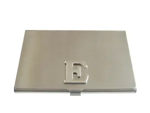 Letter E Monogram Business Card Holder