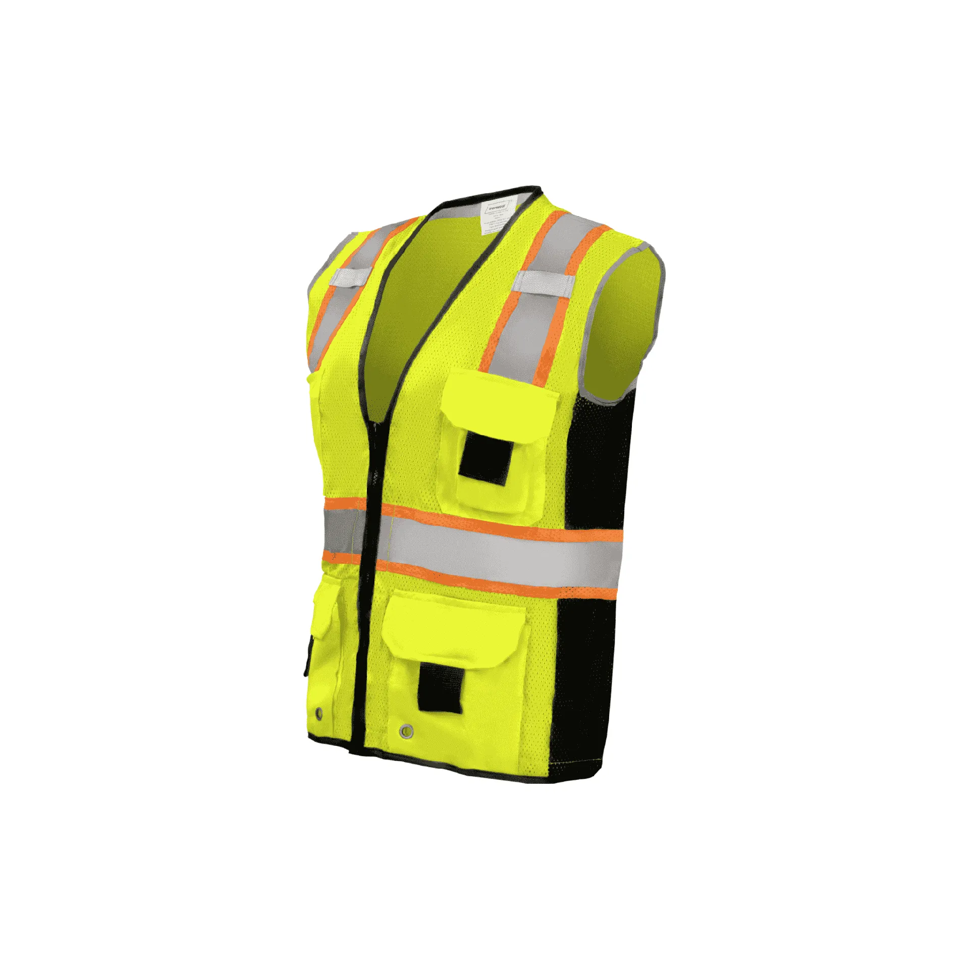 Lime Class 2 Safety Vest (11 Pockets)