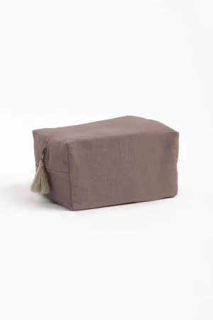 Linen Pouch-Caramel Brown