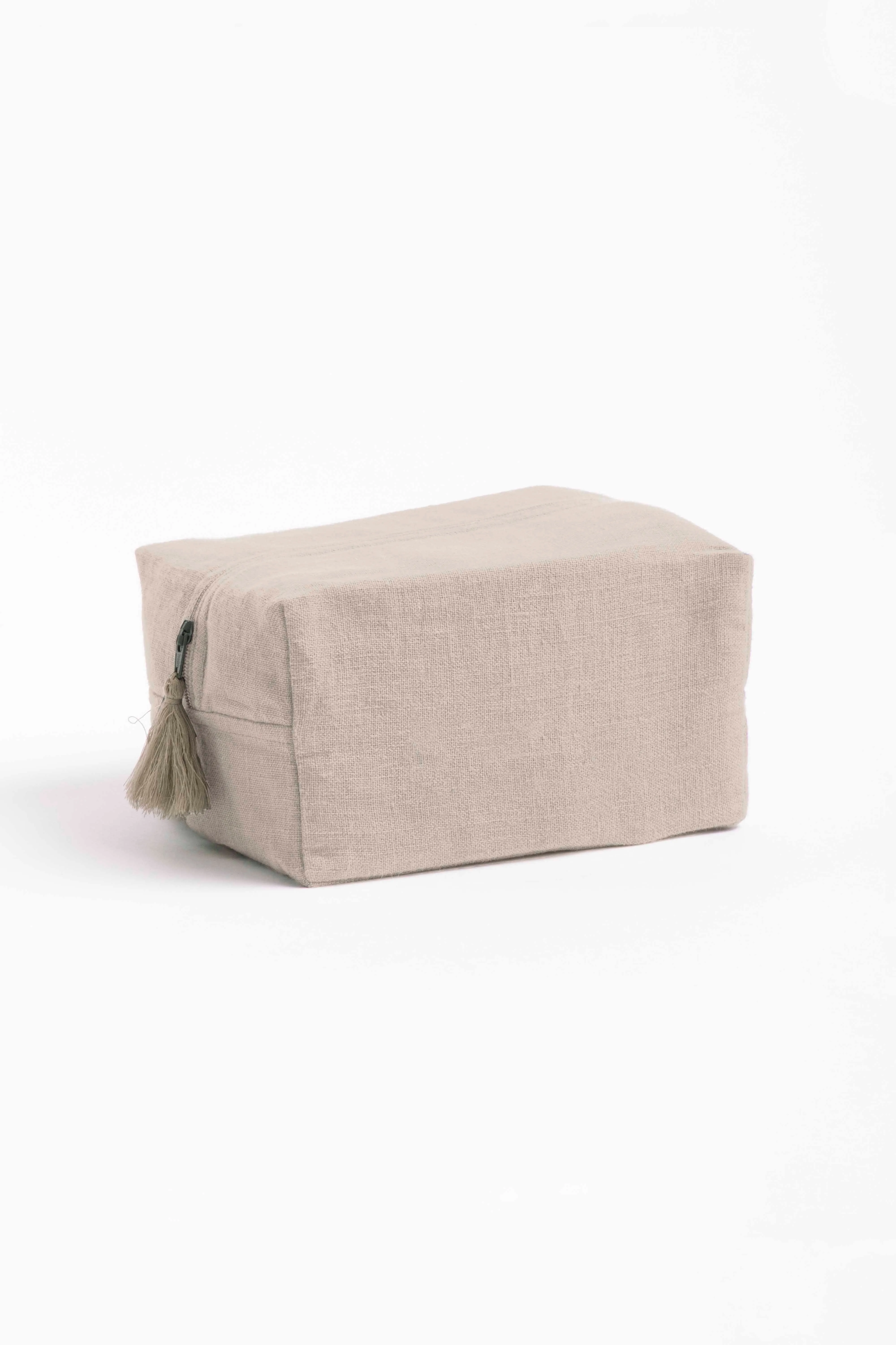 Linen Pouch-Sandy Beige