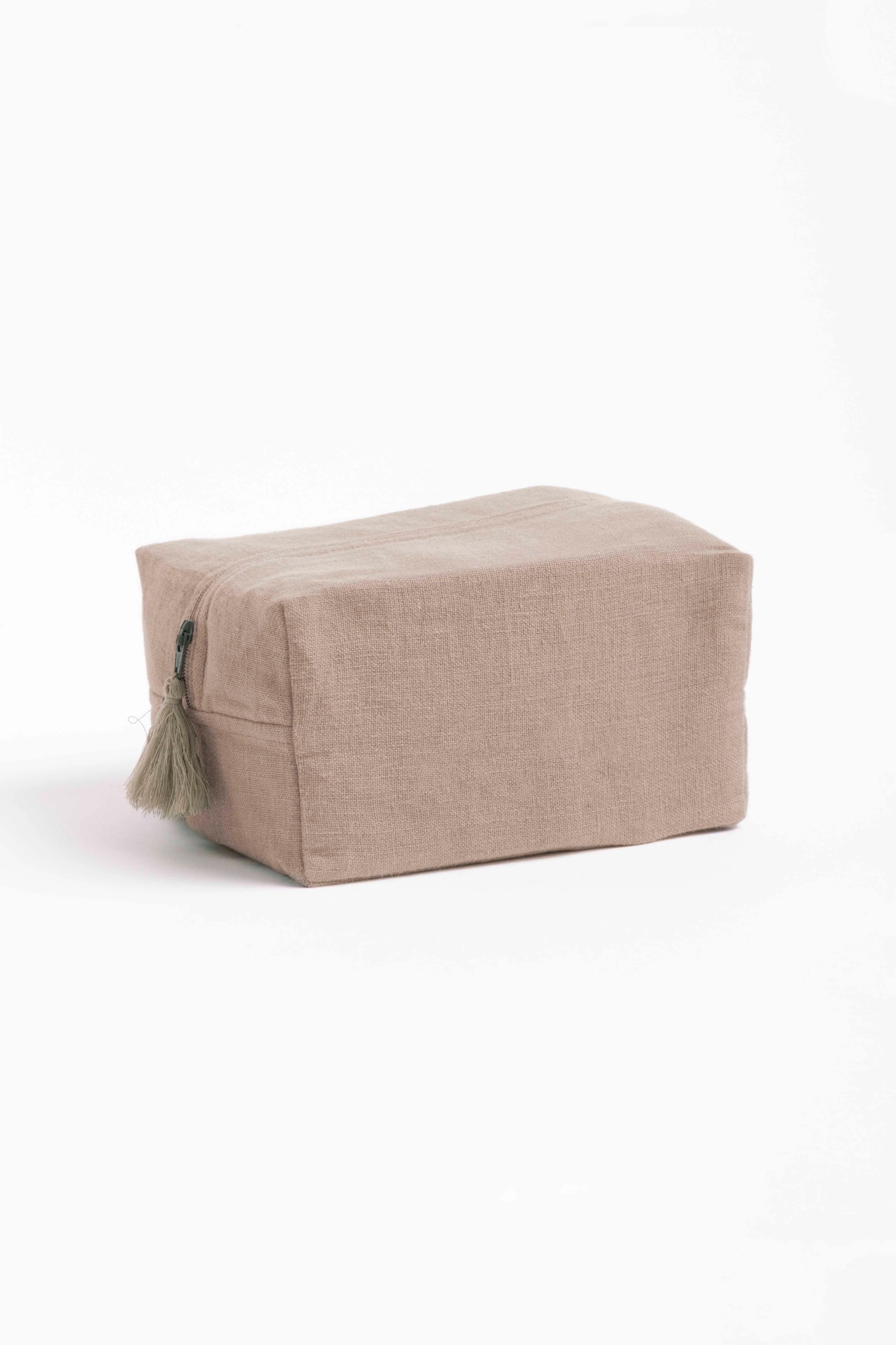 Linen Pouch-Sandy Beige