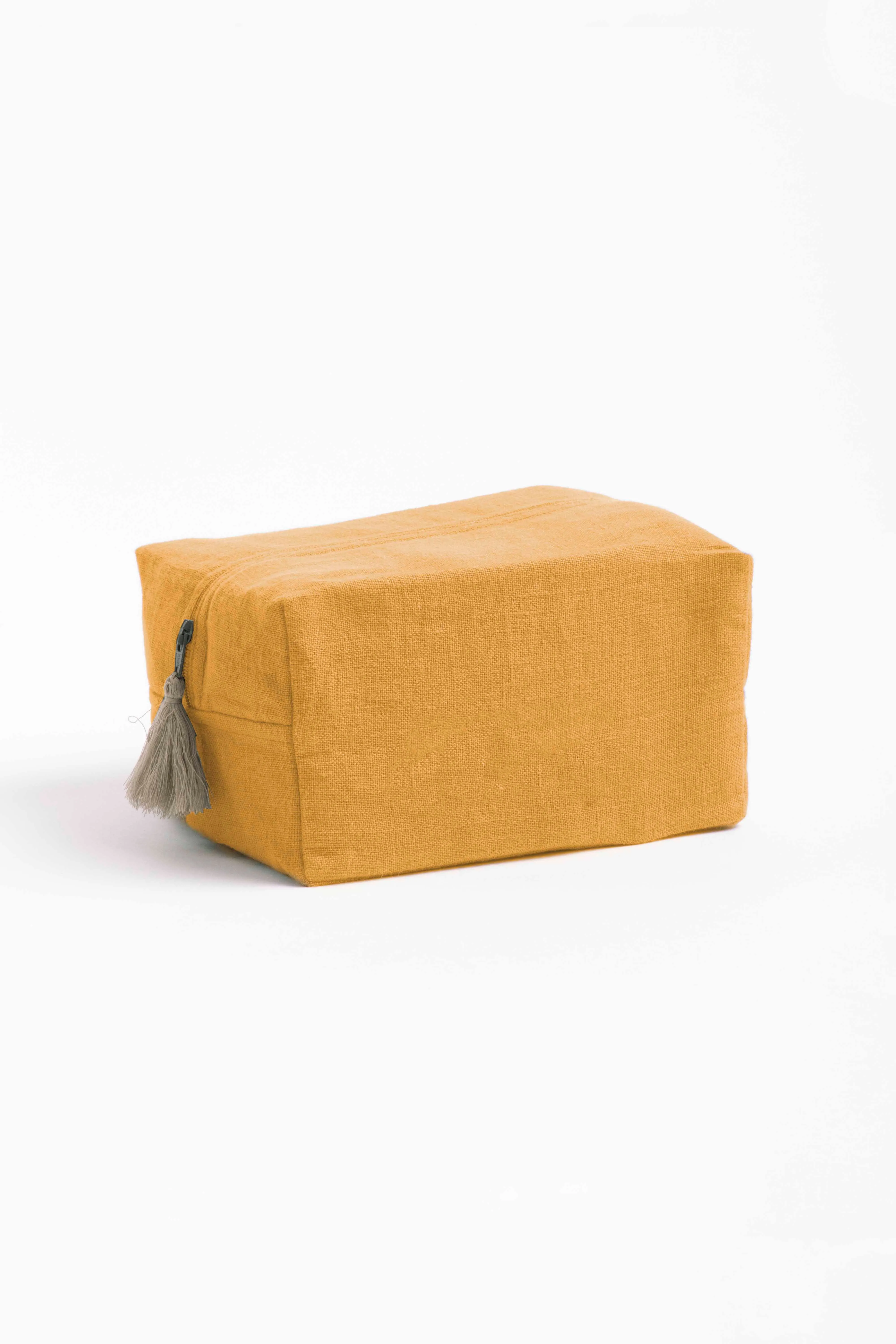 Linen Pouch-Sandy Beige