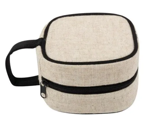 Linen Square Jewelry Case