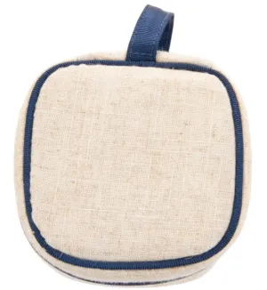 Linen Square Jewelry Case