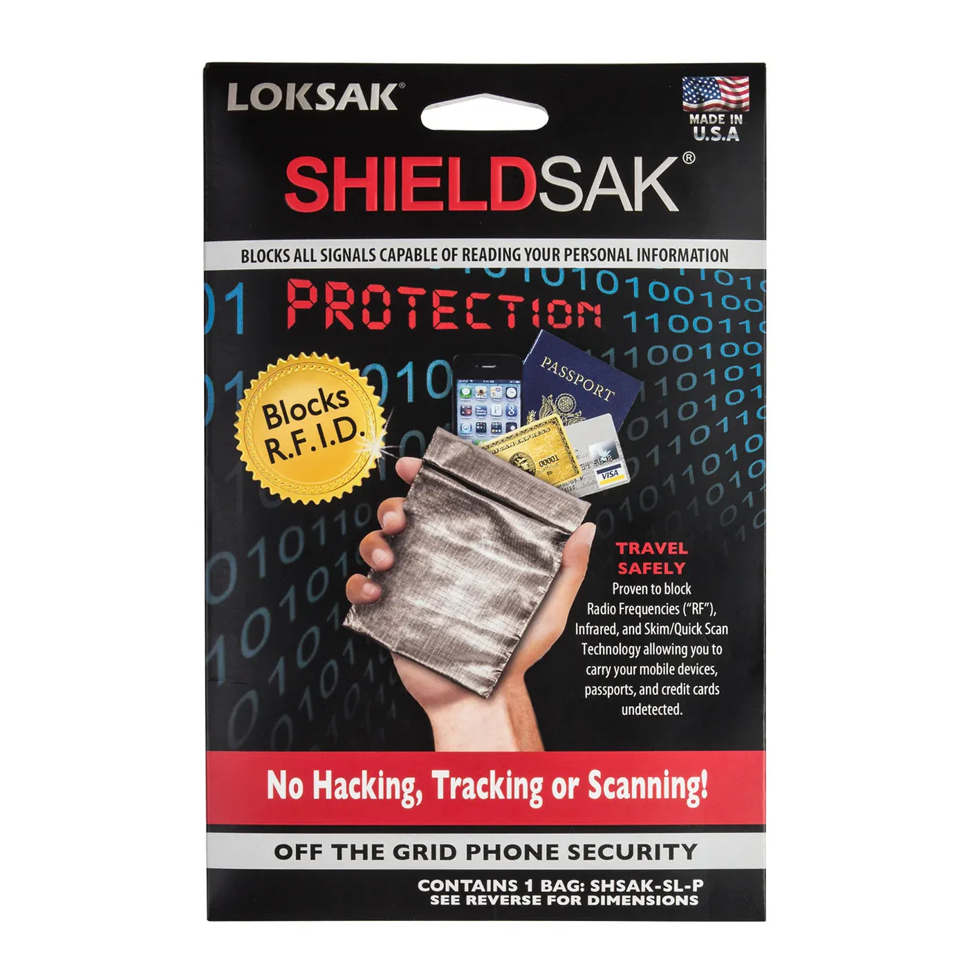 Loksak Shieldsak RF Scanning Protection Pouch - 4.5" x 7.5"