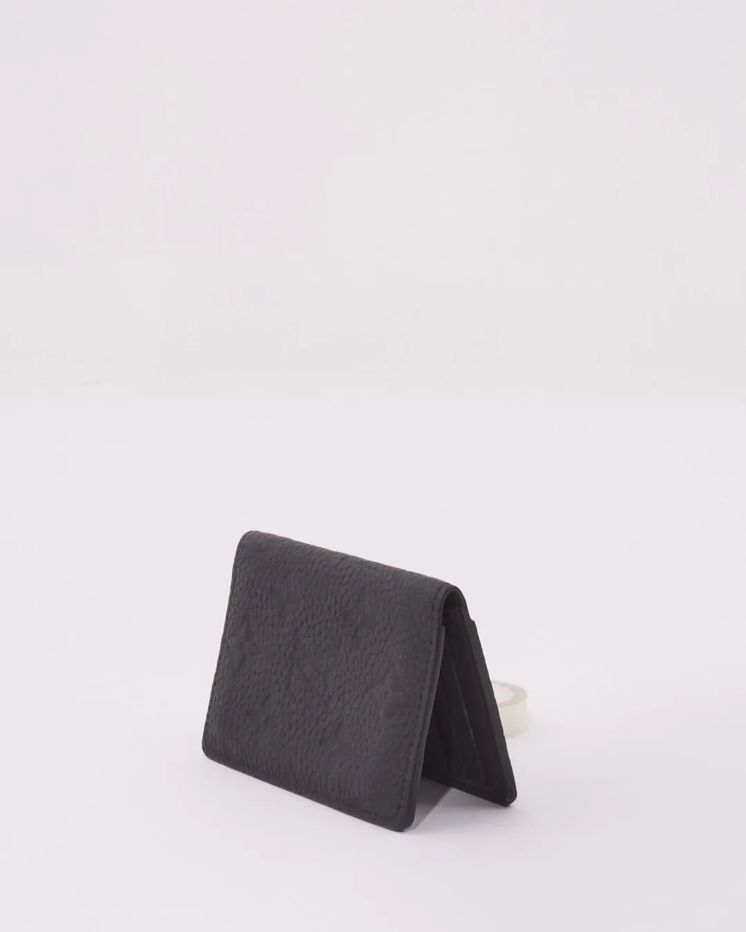 Louis Vuitton Black Monogram Taurillon Leather Card Holder