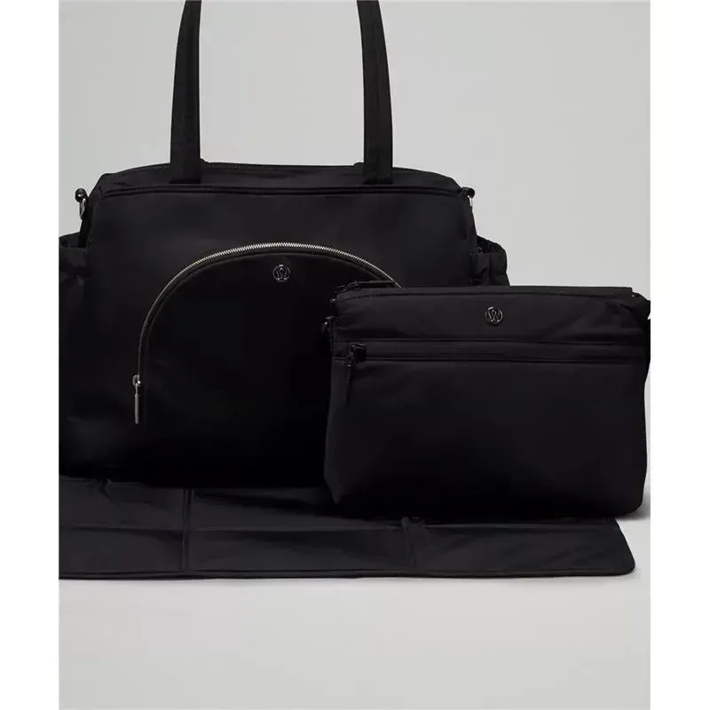 Lululemon - Bolsa Tote New Parent 20L - Preto/Prata Drop