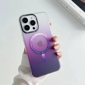 Luxury Shockproof Magsafe Slim Matte Cover Gradient Case For iPhone