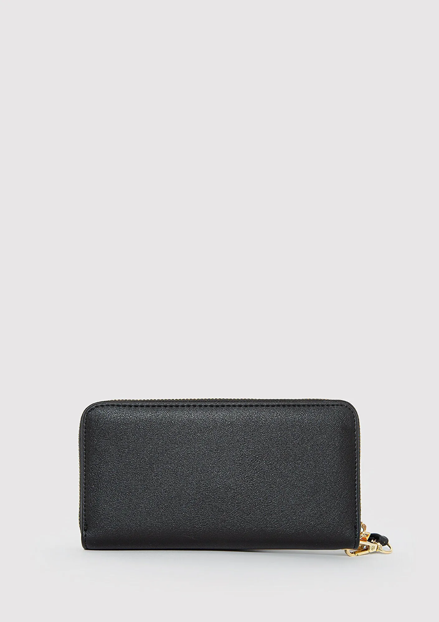 M Logo Detailed Black Wallet