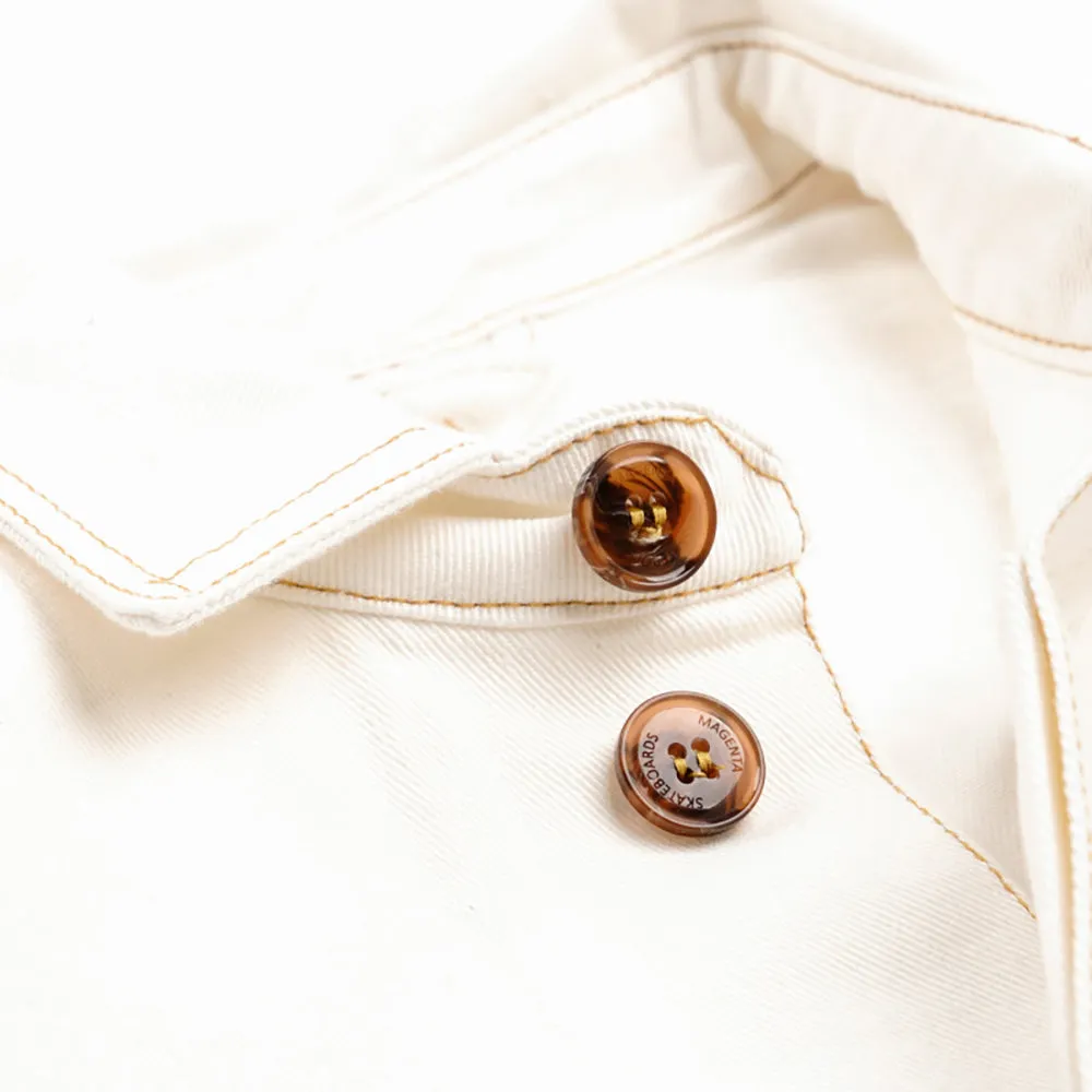 Magenta Atelier Jacket White Denim
