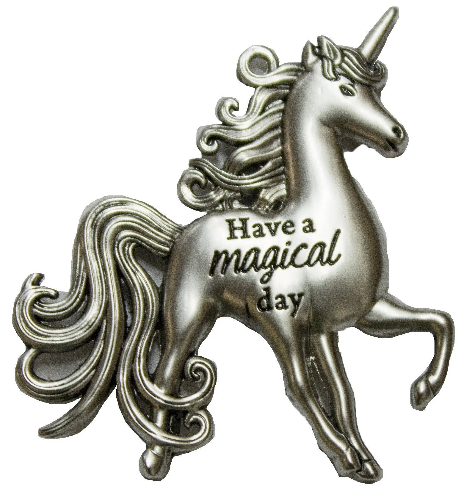 Magical Unicorn Inspirational Zinc Pocket Charm With Story Card