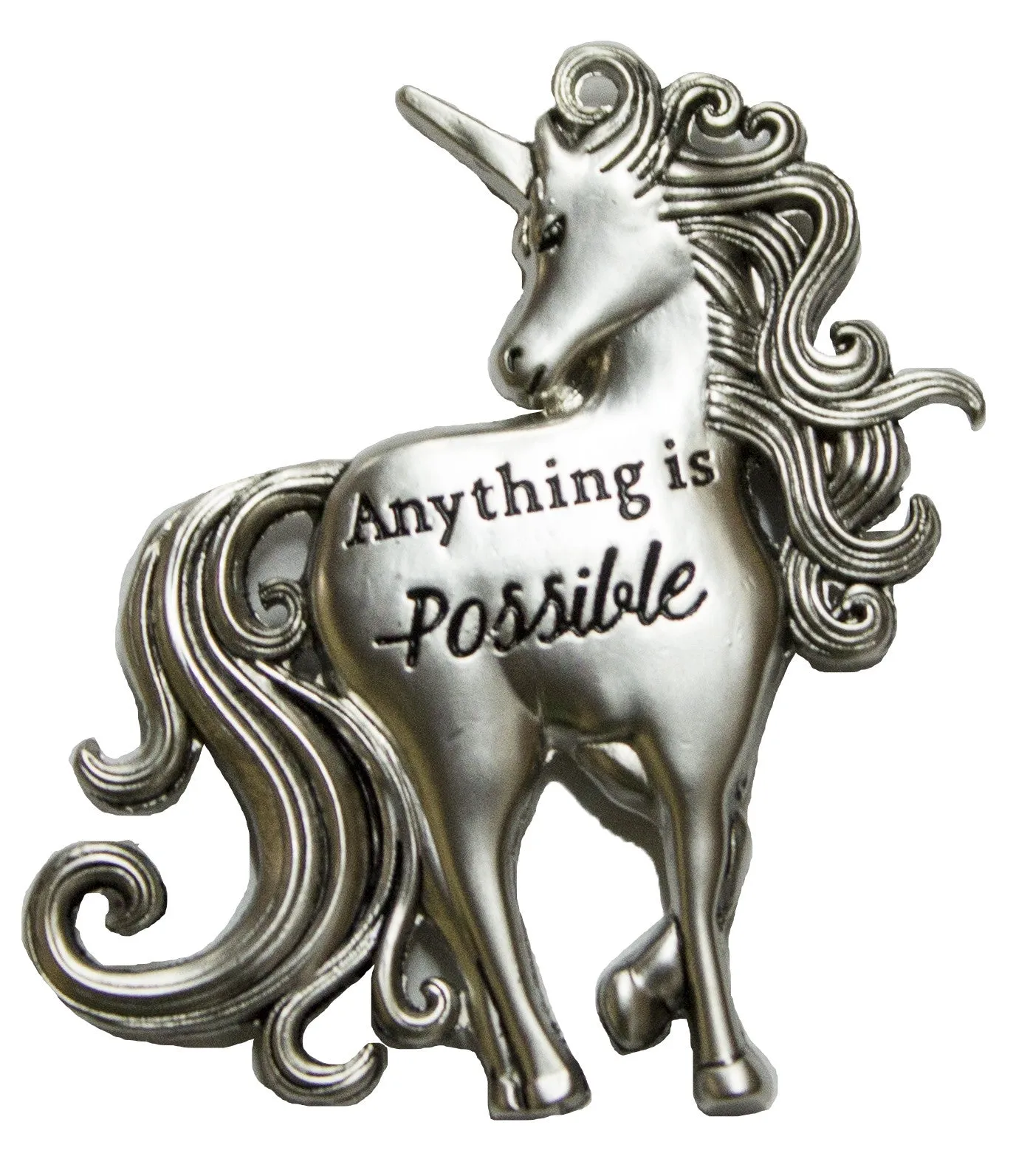 Magical Unicorn Inspirational Zinc Pocket Charm With Story Card