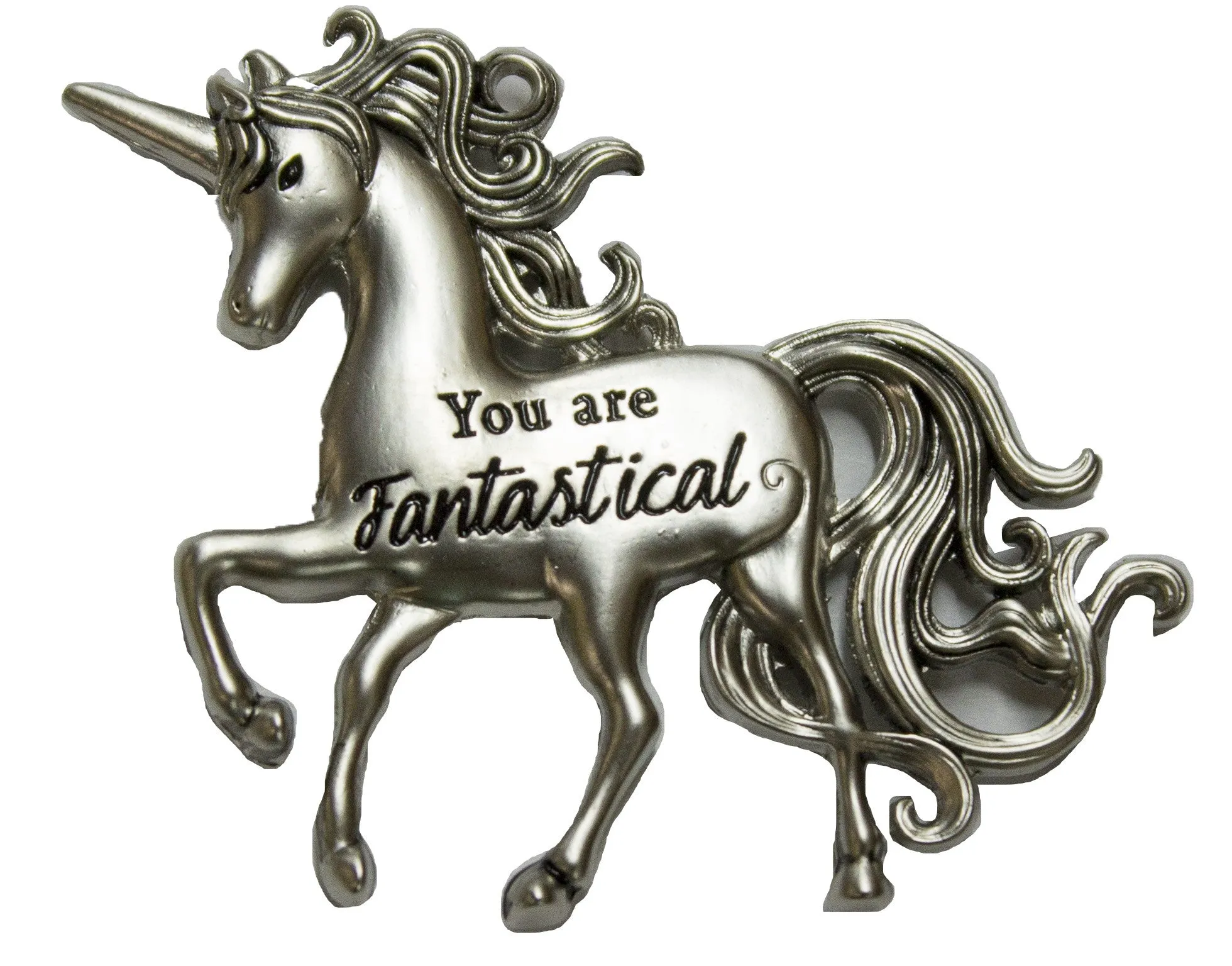 Magical Unicorn Inspirational Zinc Pocket Charm With Story Card