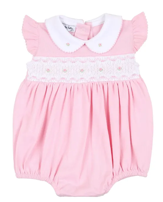 Magnolia Baby Pink Rose Smocked Dress