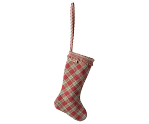 MAILEG STOCKING ORNAMENT || CHECKER RED