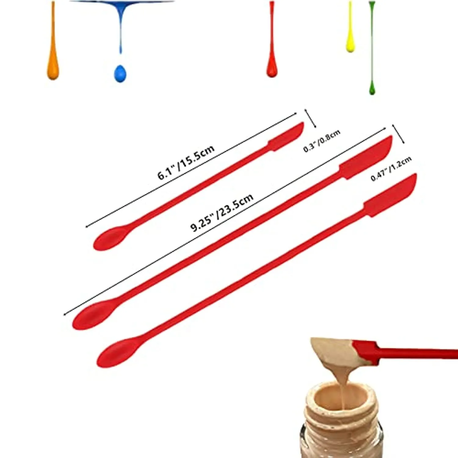 Makeup Spatula Tool Last Drop Spatula Jar Scraper Silicone Scraper Of Cosmetic Spatula Bottle Scraper Mini Spatula Beauty Scraper Spatula Thin Blade(3pcs)