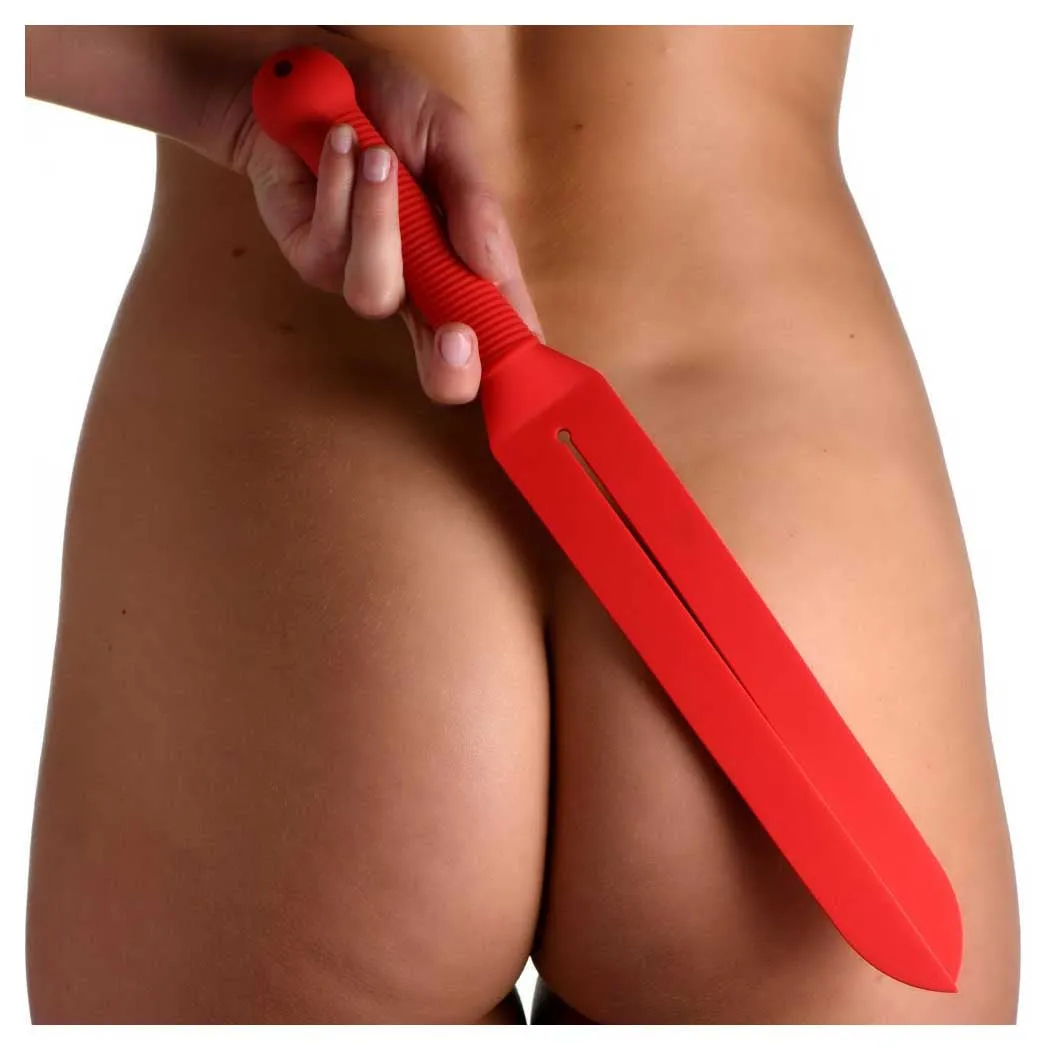 Master Series Stung Silicone Tawse - Red