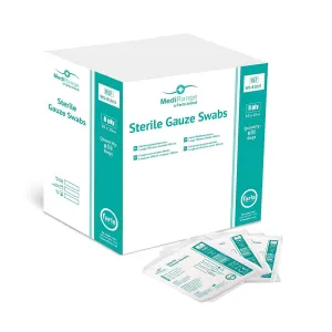 MediRange Gauze Swabs | 10 x 10cm | 8 Ply | Pack of 50 Pouches