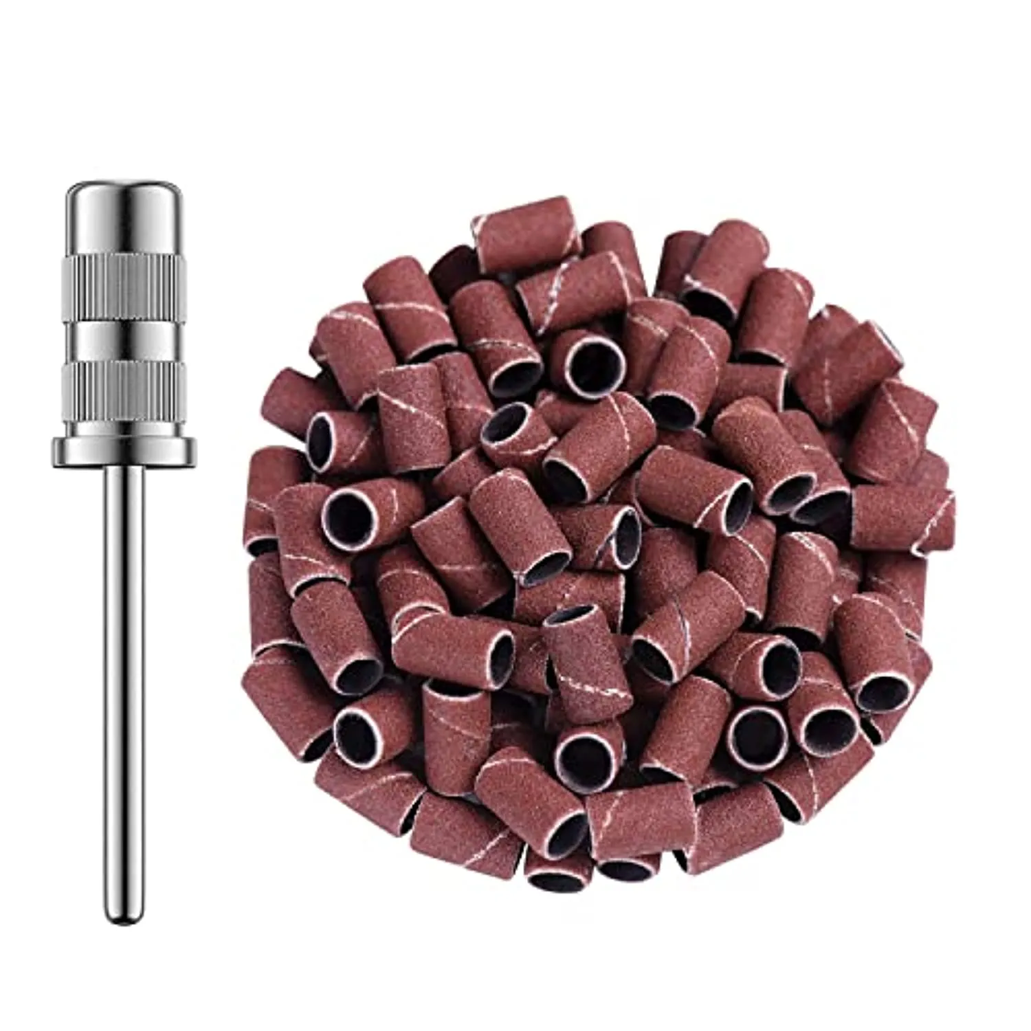 MelodySusie 30000 RPM Professional Nail Drill-Scarlet, High Speed, Low Heat, Low Noise, Low Vibration, Portable Drill for Shaping, Buffing, Removing Acrylic Nails, Gel Nails with 100PCS Sanding Bands