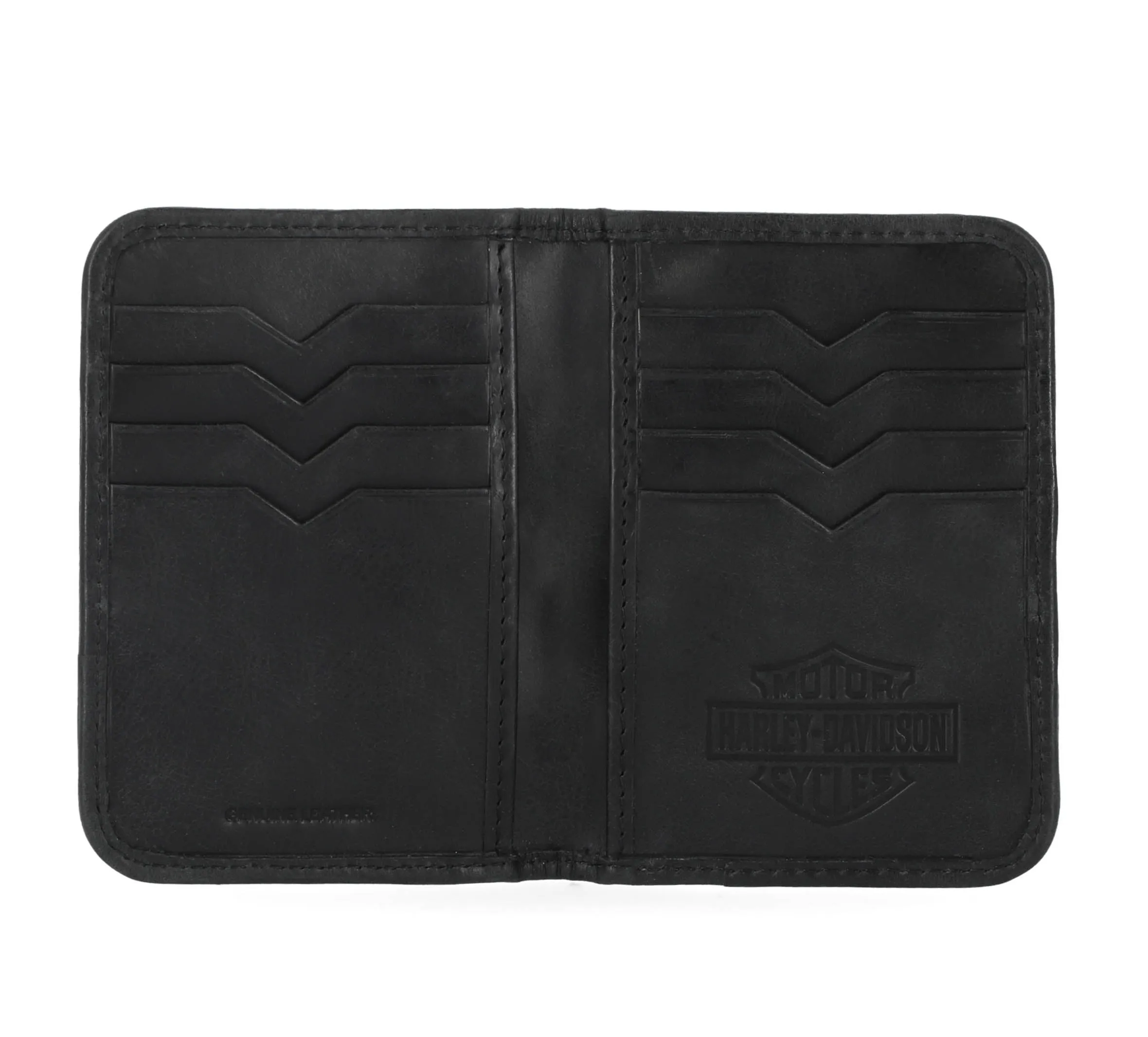 Men's Classic Codura Vertical Bifold Black Wallet - Black