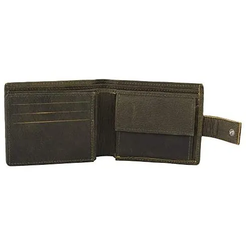 Mens Smart Trifold Wallets RFID Protected Genuine Leather with Coin Pockets, Card Holder with Gift Box
