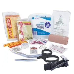 Miltac Tactical Trauma First Aid Kit Contents