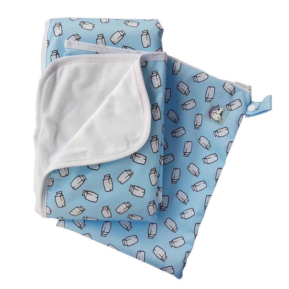 Moo Moo Kow Changing Pad Large - Milk Cartons